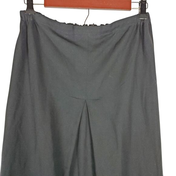 Krista Larson Long Black Skirt S/M/L Elastic Waist Pull On Layering Maxi - Picture 3 of 10